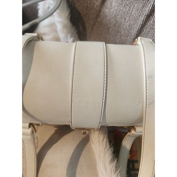 ETIENNE AIGNER Woven Wicker Basket Oblong Purse Handbag Leather Handles Straw - Picture 8 of 10